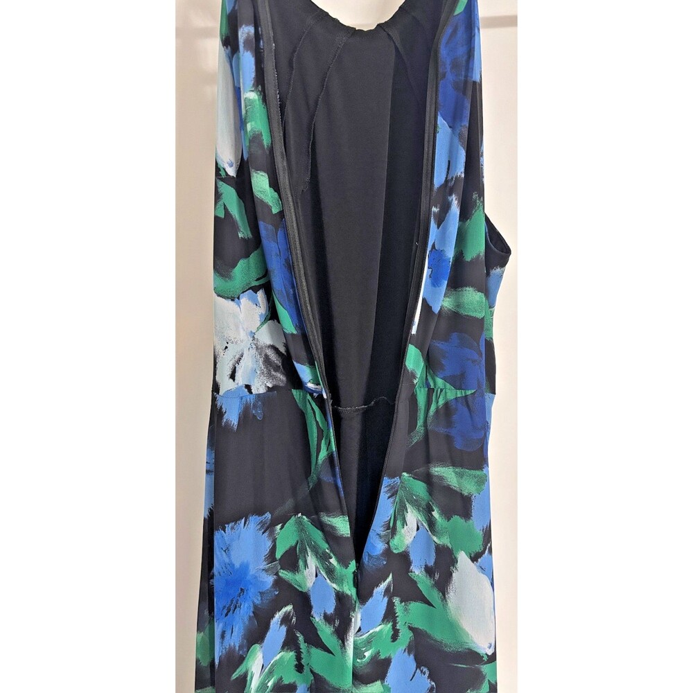 Adrianna Papell Women's Floral Maxi Jumpsuit Halter Neck Size 20W Travel Cruises - Picture 4 of 10